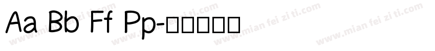Aa Bb Ff Pp字体转换